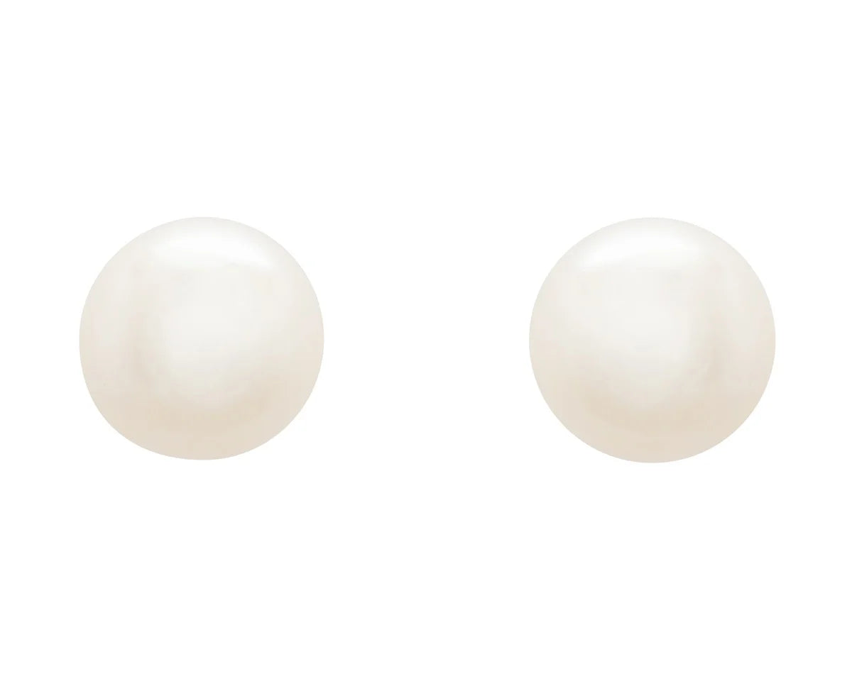 Sterling Silver Large Shell Pearl Stud Earrings
OC594
