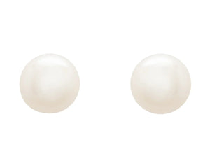Sterling Silver Large Shell Pearl Stud Earrings
OC594