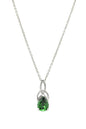 Sterling Silver Cz Emerald Trinity Necklace
SP2446