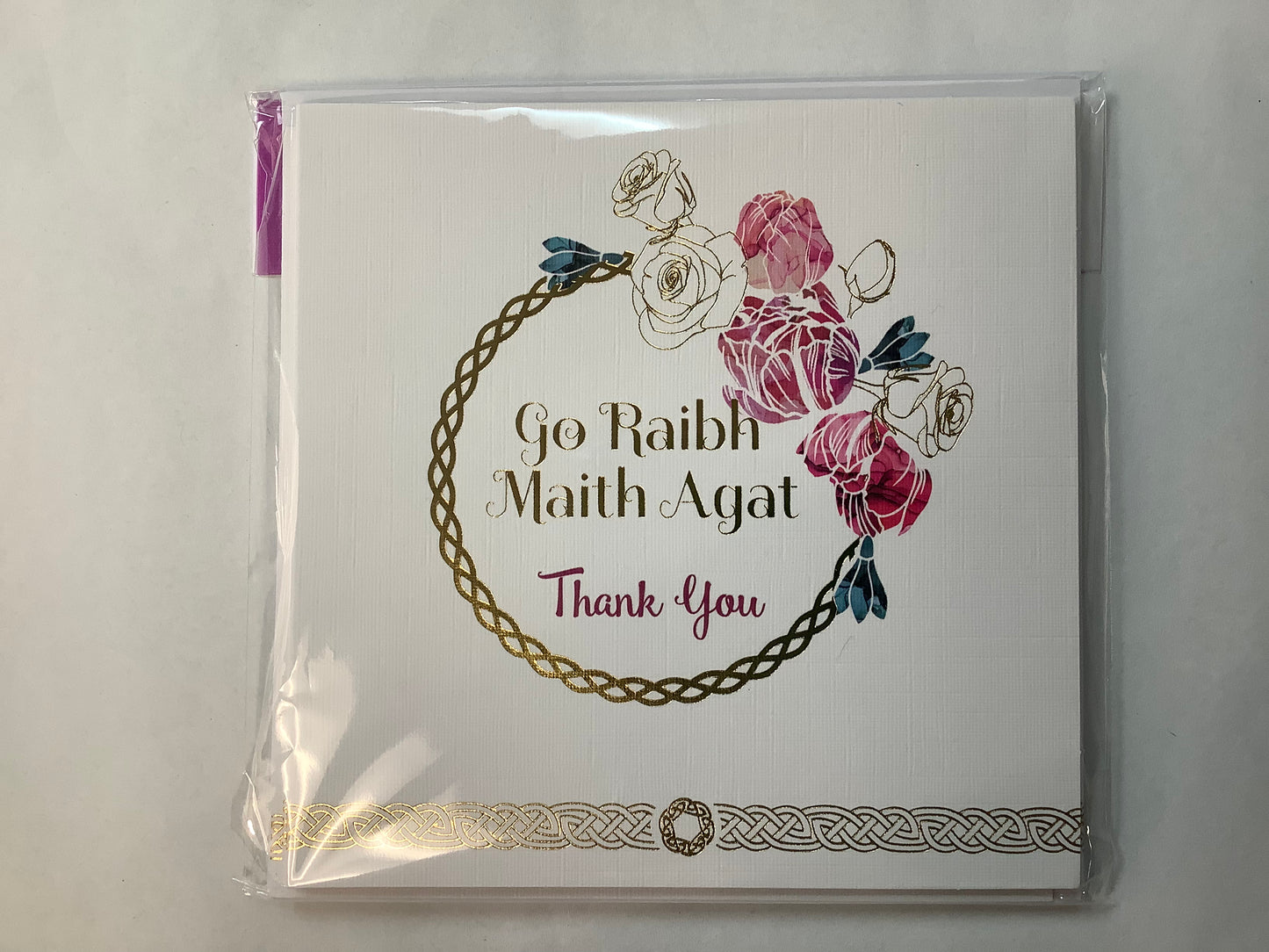 Set Of 6 Thank You Celtic Cards Blank inside