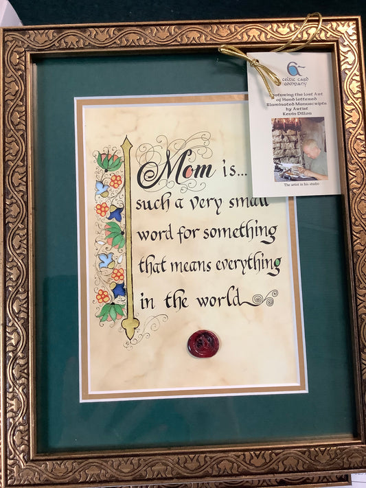 Framed Irish Blessing “Mom” 4355