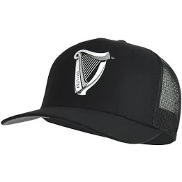 Guinness Premium Black and White Harp Trucker Cap GN9218