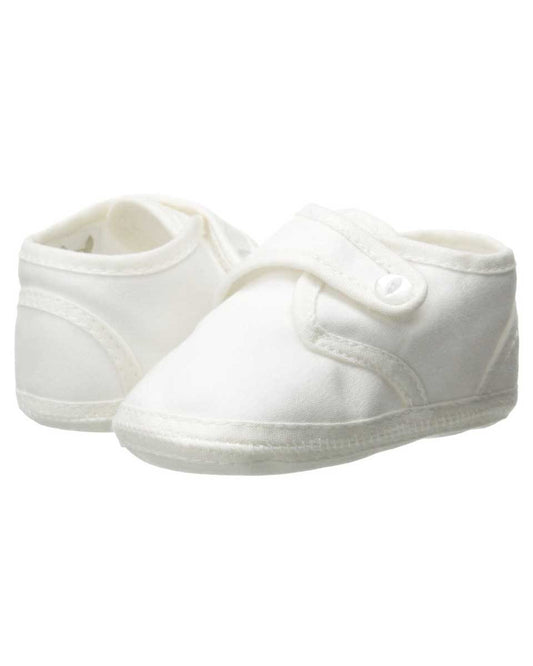Boys Cotton Shoe with Button Closure