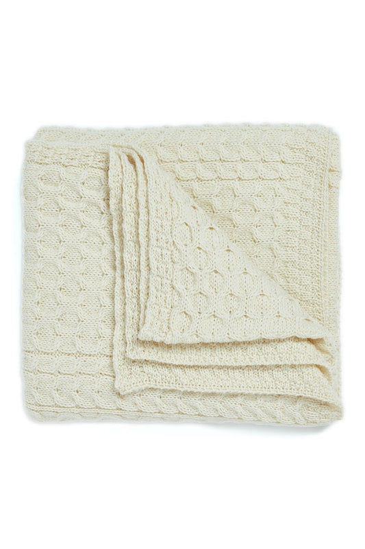 Classic Aran Wool Throw B888