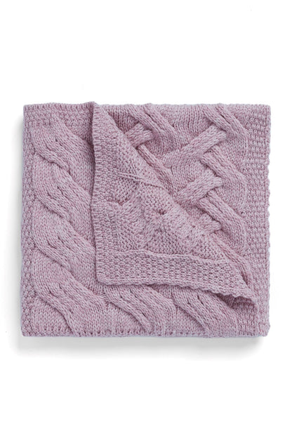 Soft merino Patch cot throw B659