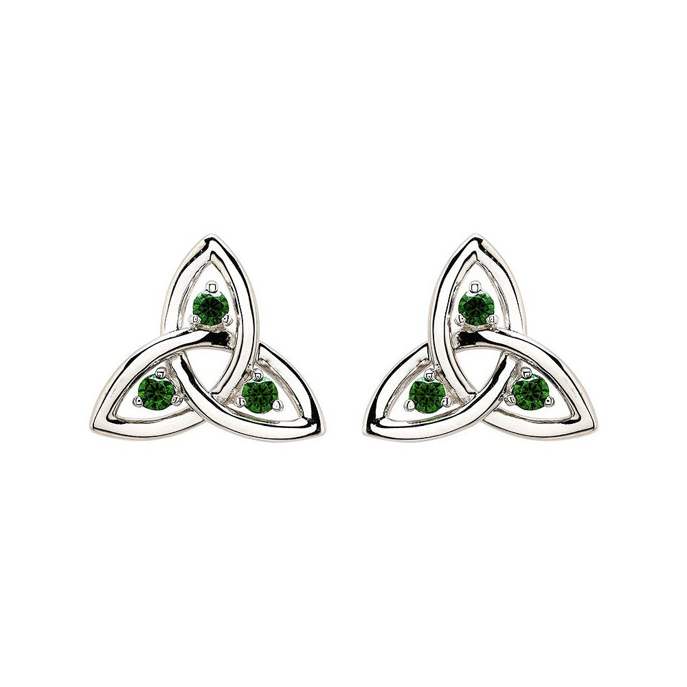 Sterling Silver Trinity Post earrings SE004SH