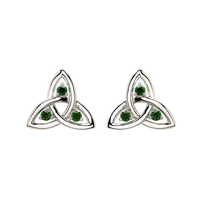 Sterling Silver Trinity Post earrings SE004SH