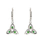 Sterling Silver drop Trinity Knot earrings by Shanore SE005SH