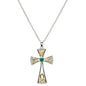 SILVER DIA/GR CELTIC CROSS
SF15