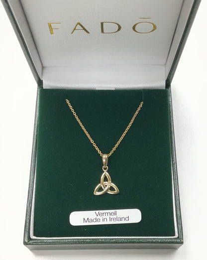 Gold Vermeil Trinity Pendant P114