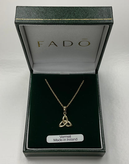 Gold Vermeil Trinity Pendant P114