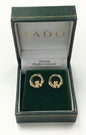 Gold Vermeil Claddagh Earrings E101