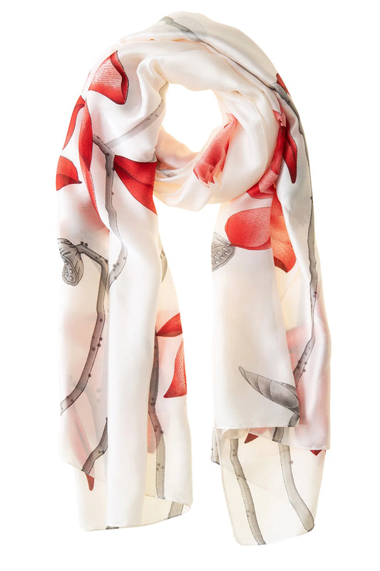 Red Lillies Polyester Scarf
GTX153