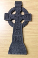 IRISH TURF CELTIC CROSS ORNATE W/H & STANDING

SIZE: 6'' x 3''