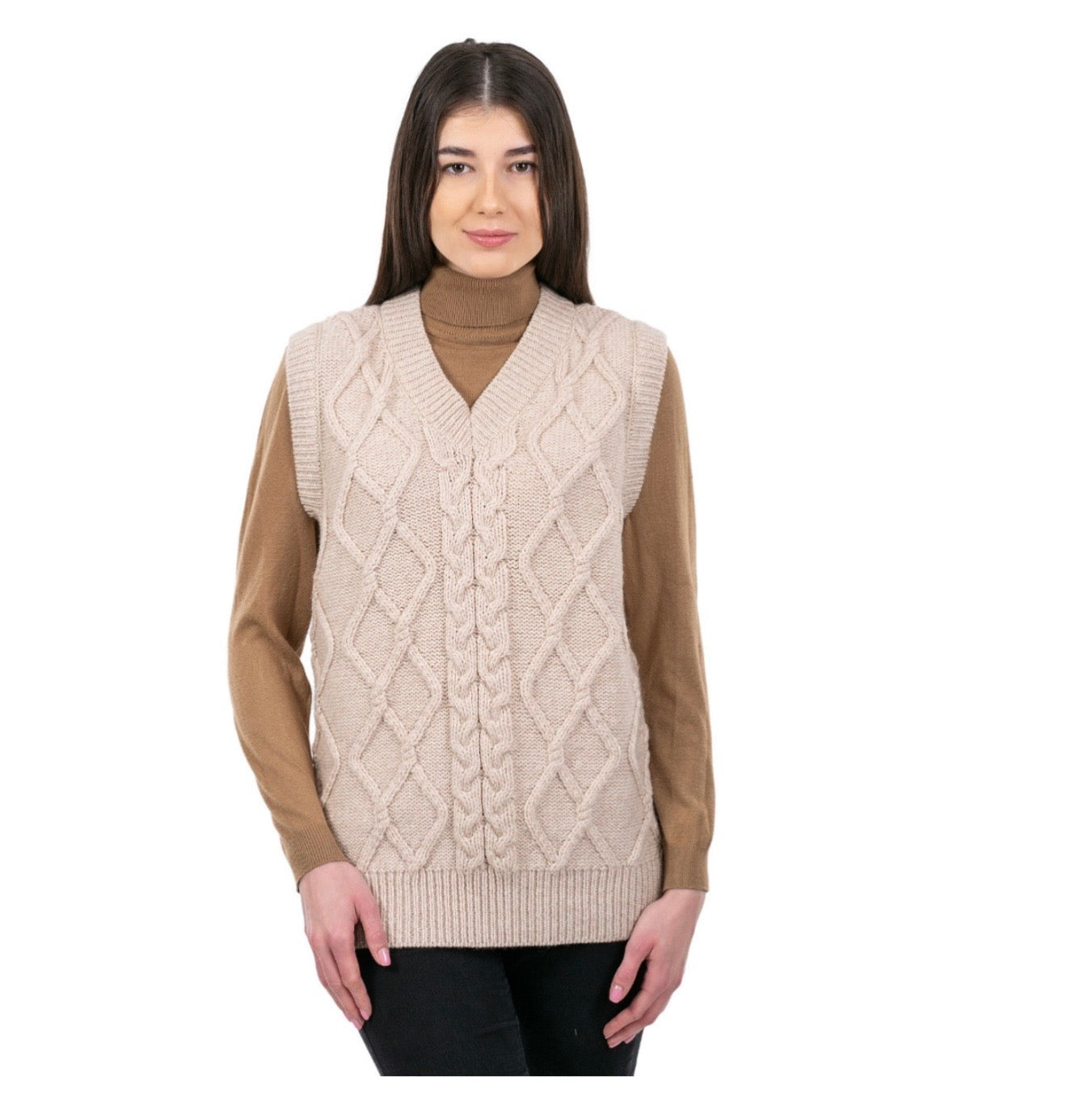 Oversized Aran Cable Vest