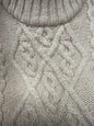 Ladies Aran Cable Knit Sweater