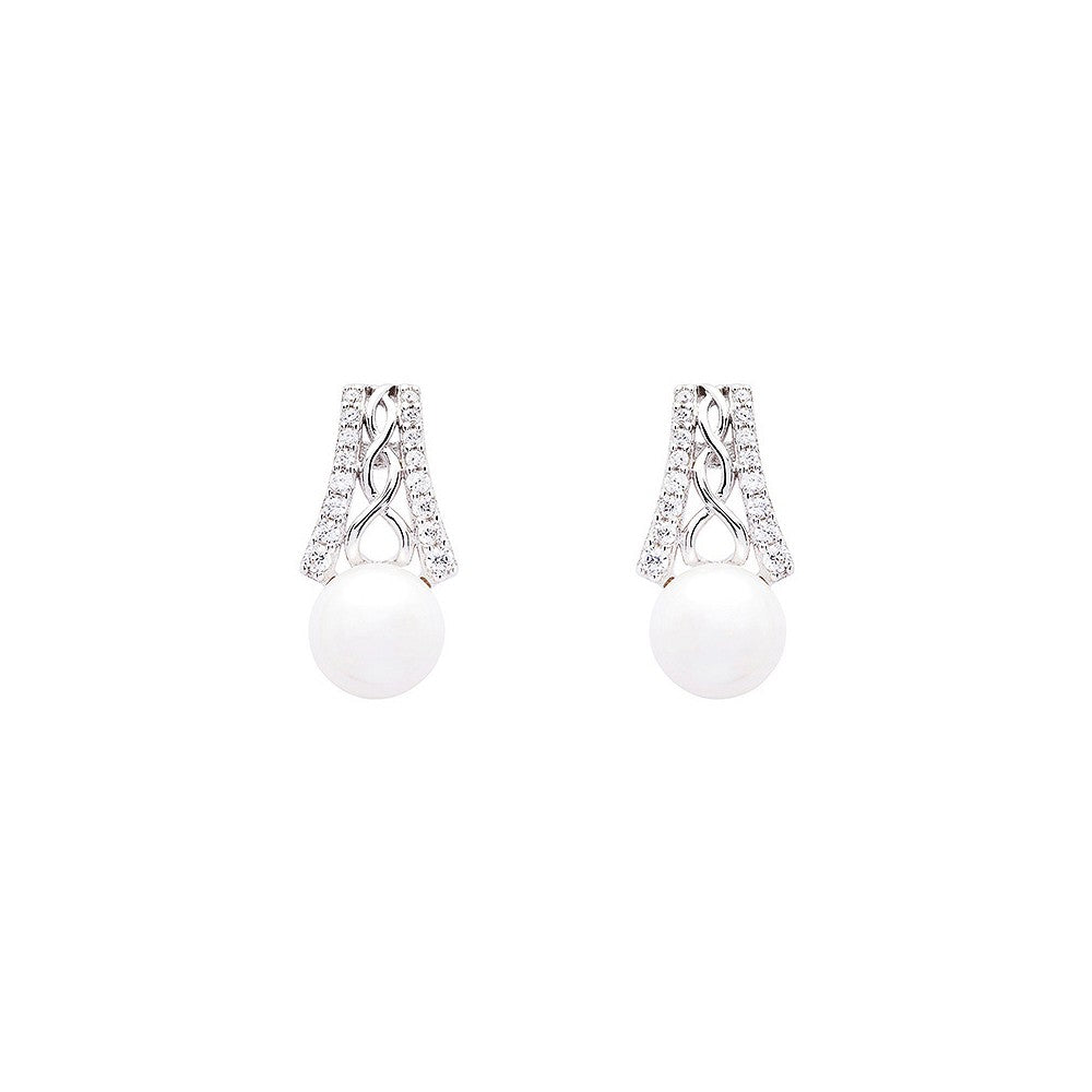 SE2294
STERLING SILVER TRINITY WITH PEARL CZ EARRINGS