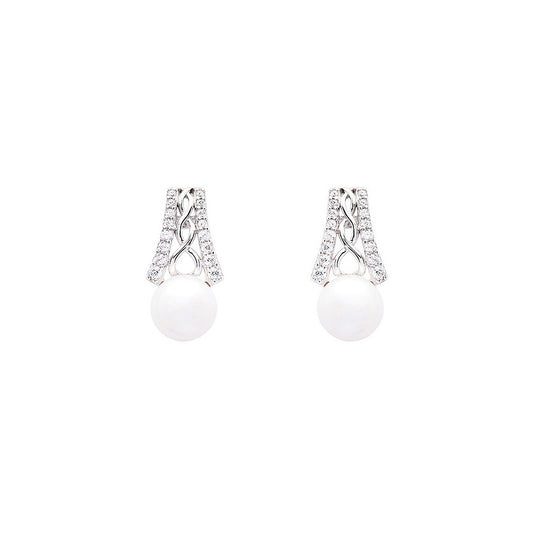 SE2294
STERLING SILVER TRINITY WITH PEARL CZ EARRINGS