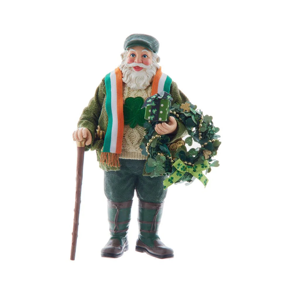 Irish Santa with Wreath