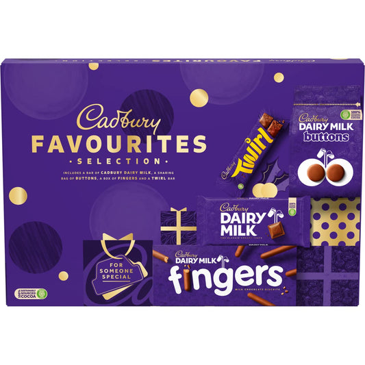 Cadbury favorites selection box 370g