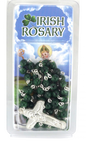 SMALL GREEN ROSARY BEADS WITH PEARL PATER G810