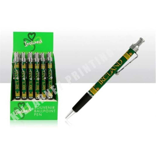 Irish Celtic Wavy Clip Pen Ref: 75238