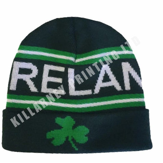 Ireland Beanie Hat with Shamrock Ref: 62747