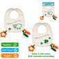 Velour Bib with Teether with Shamrock’s