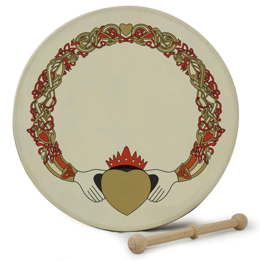 12” Waltons Bodhram Claddagh