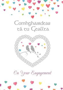 On your engagement….. card
