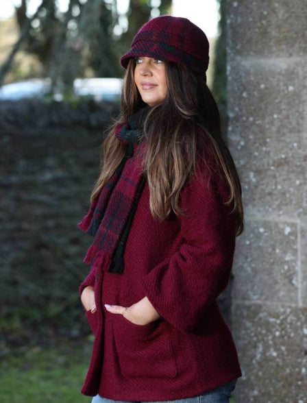 *NEW* Freda Boucle Jacket with Scarf