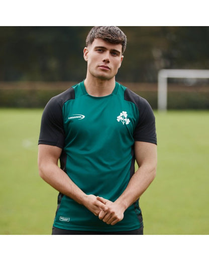 Ireland Shamrock Performance Top In Green & Black R1051