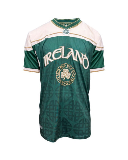 Ireland Celtic USA Football Top In Green & Cream R3105