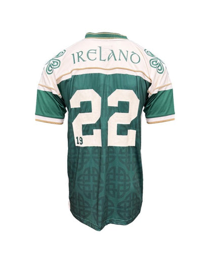 Ireland Celtic USA Football Top In Green & Cream R3105
