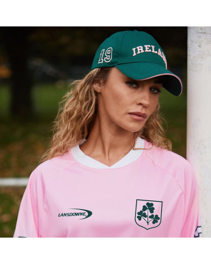 Ireland Baseball Cap In Evergreen & Pink R6172