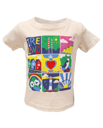 Ireland Pictures Kids T-Shirt In Cream T7698