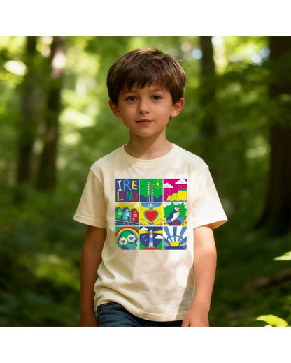Ireland Pictures Kids T-Shirt In Cream T7698