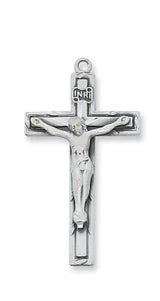 Sterling Silver Crucifix 18” chain L9039