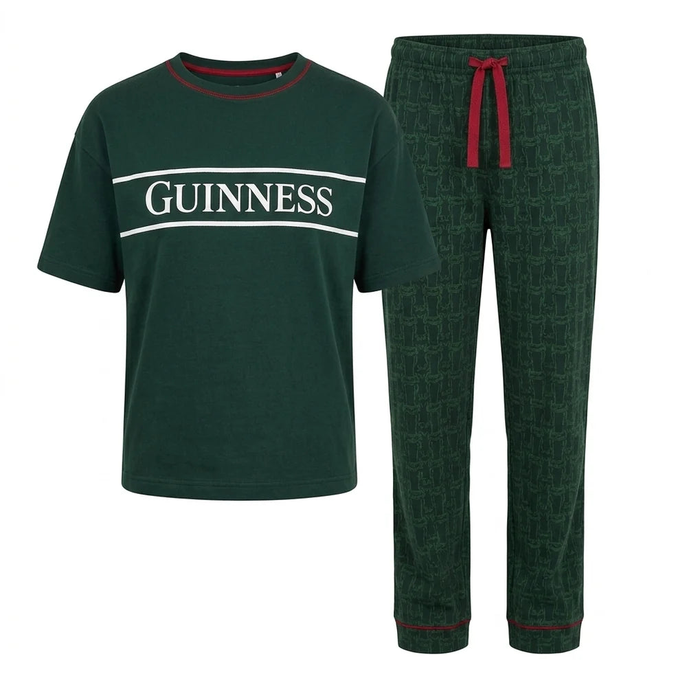 GUINNESS UNISEX 2-PIECE PAJAMA SET - GREEN GX8001