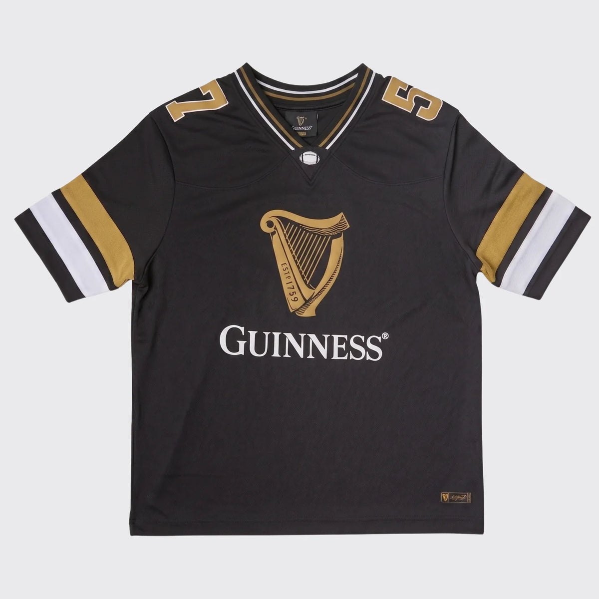 GUINNESS BLACK AMERICAN FOOTBALL JERSEY