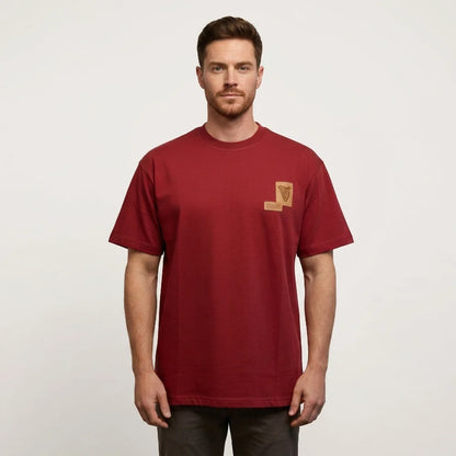 GUINNESS COOPERAGE BURNT RED HEAVYWEIGHT TEE GCC01