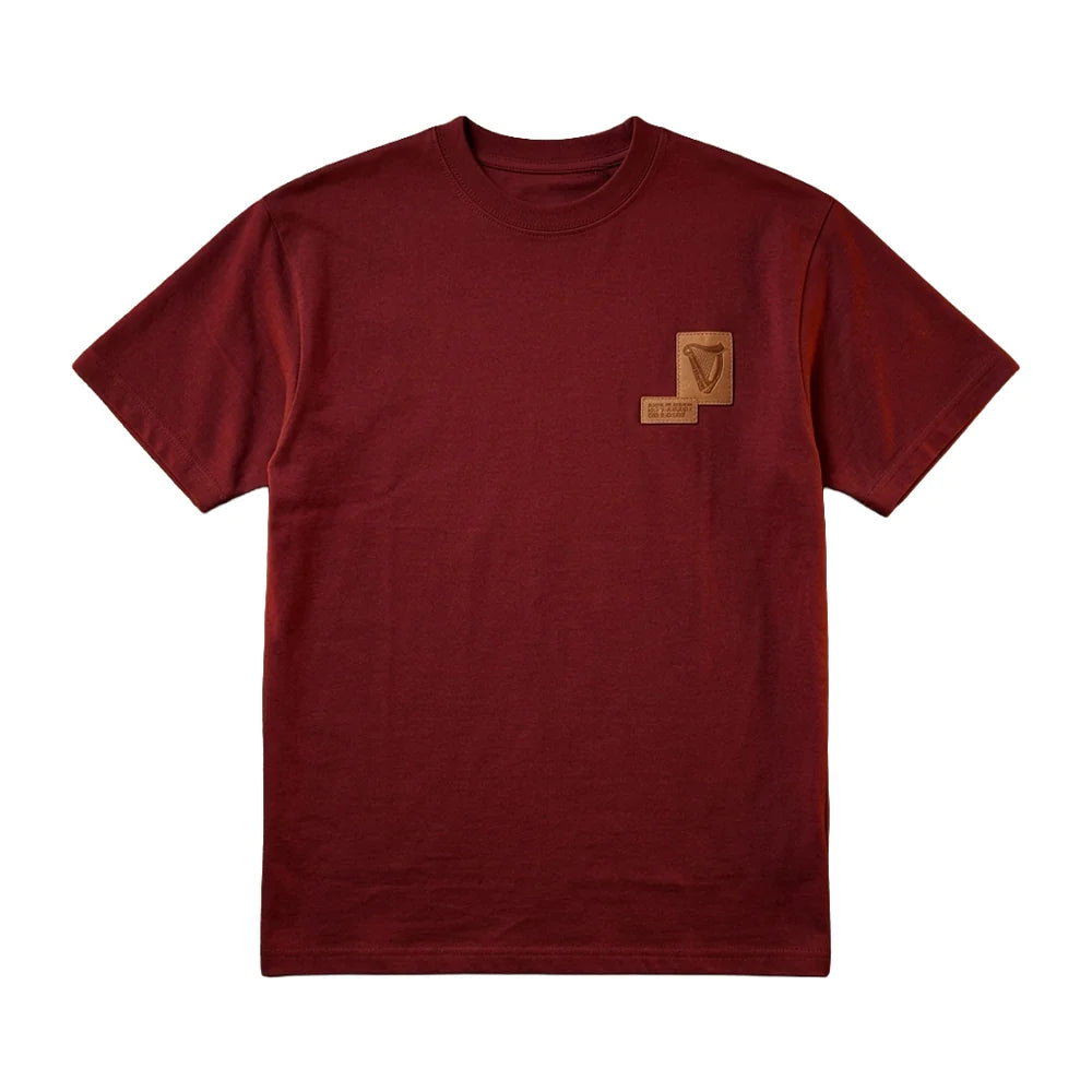 GUINNESS COOPERAGE BURNT RED HEAVYWEIGHT TEE GCC01