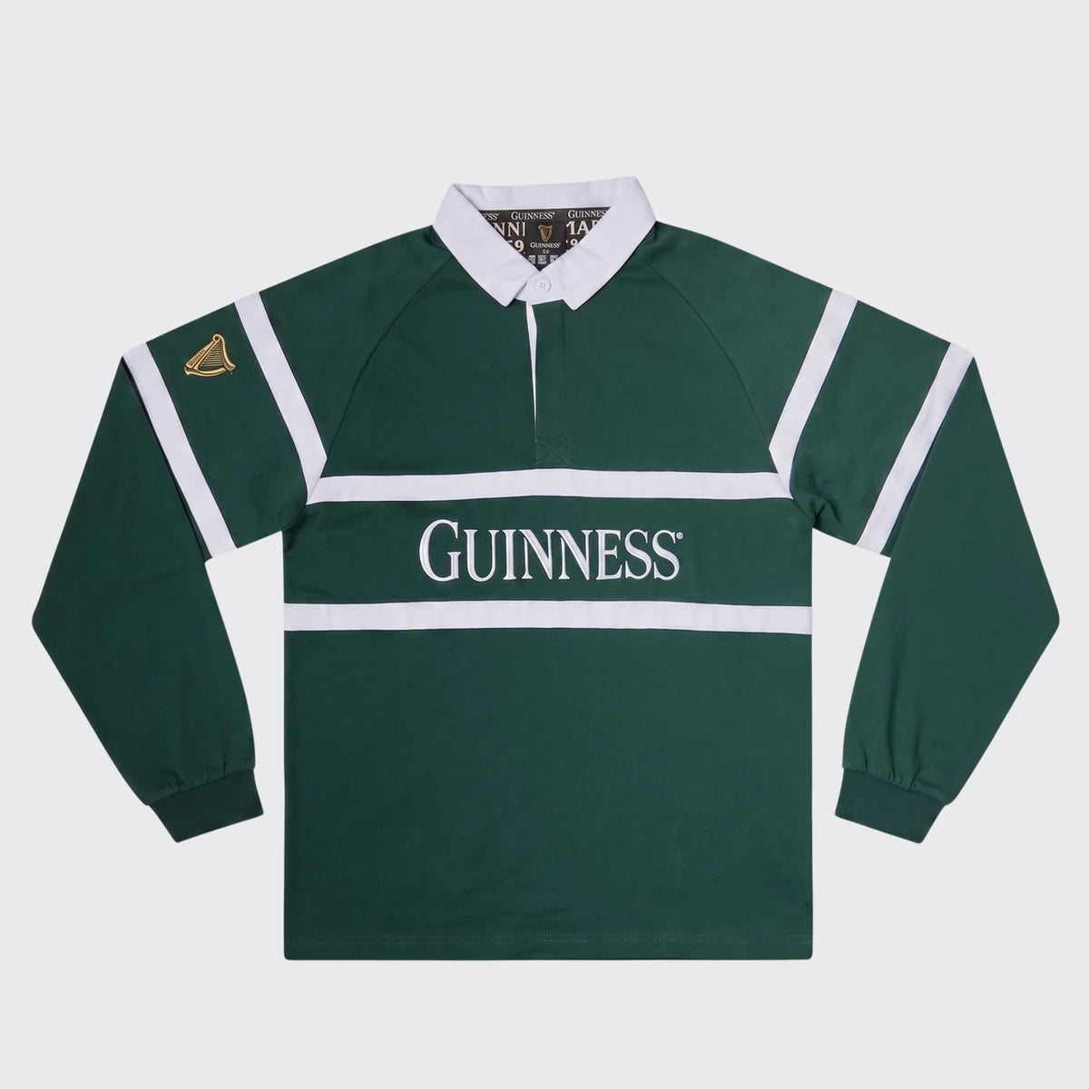 GUINNESS GREEN TRADITIONAL RUGBY JERSEY G2026
