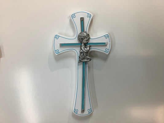 Boys Wall Cross White / Blue