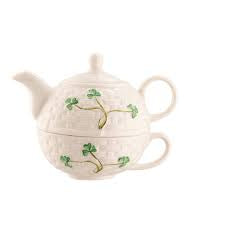 BELLEEK SHAMROCK TEA FOR ONE 0175