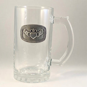 Glass Beer Tankard Pewter P281A