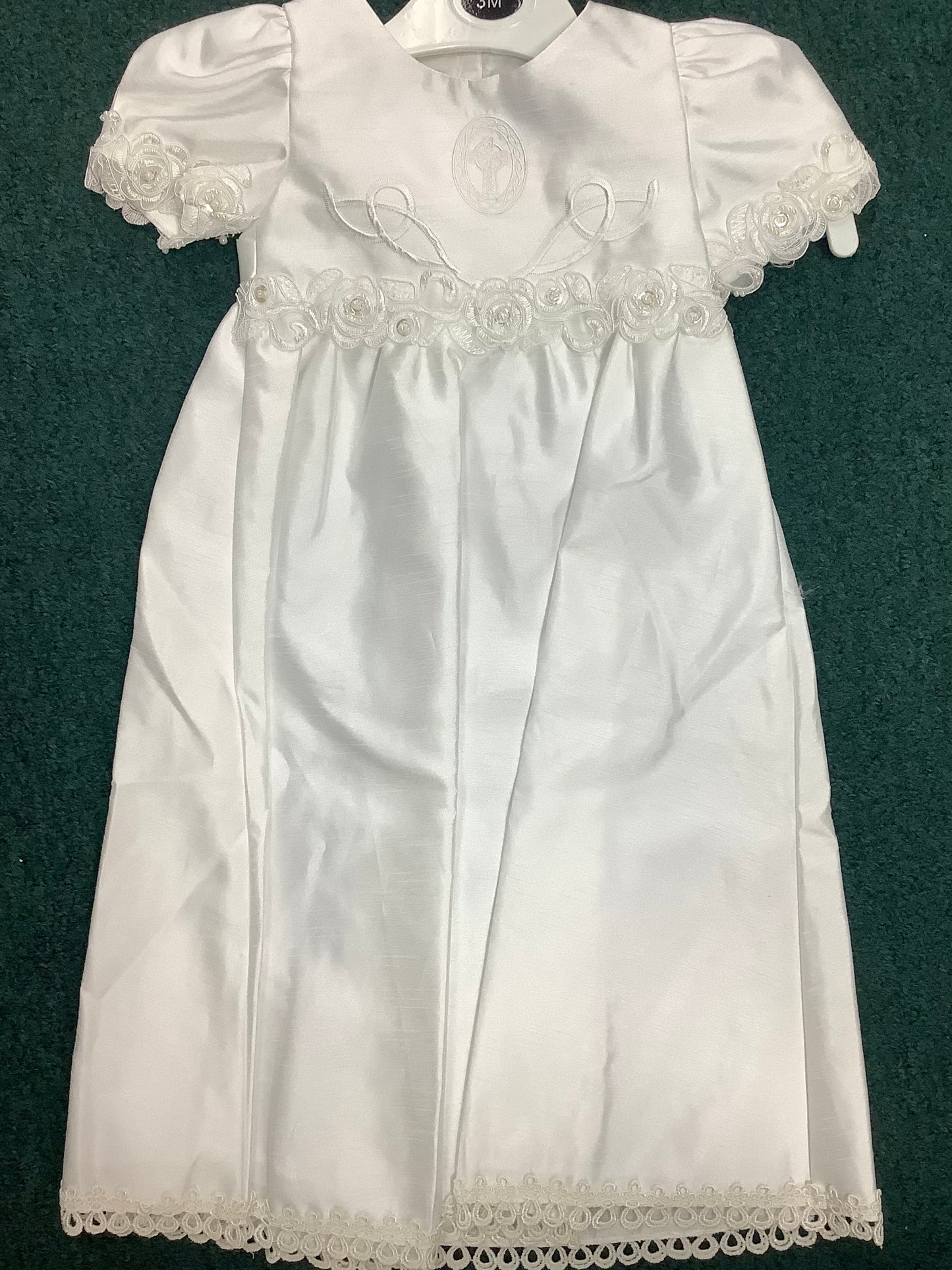 Girls Christening Dress with Celtic cross 6936