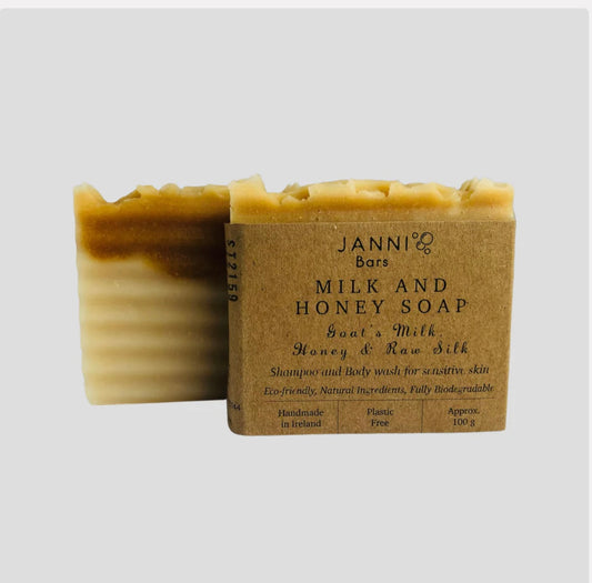 JANNI BARS MILK AND HONEY SOAP