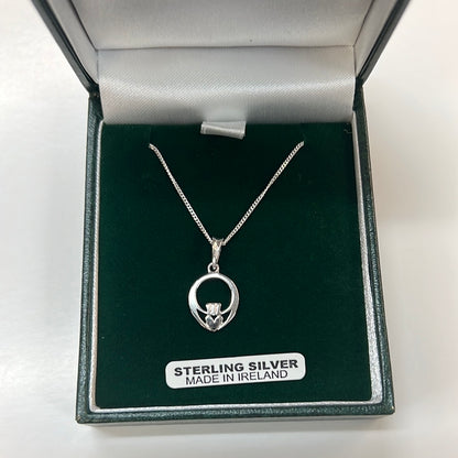 Sterling Silver Ogham Claddagh P2030