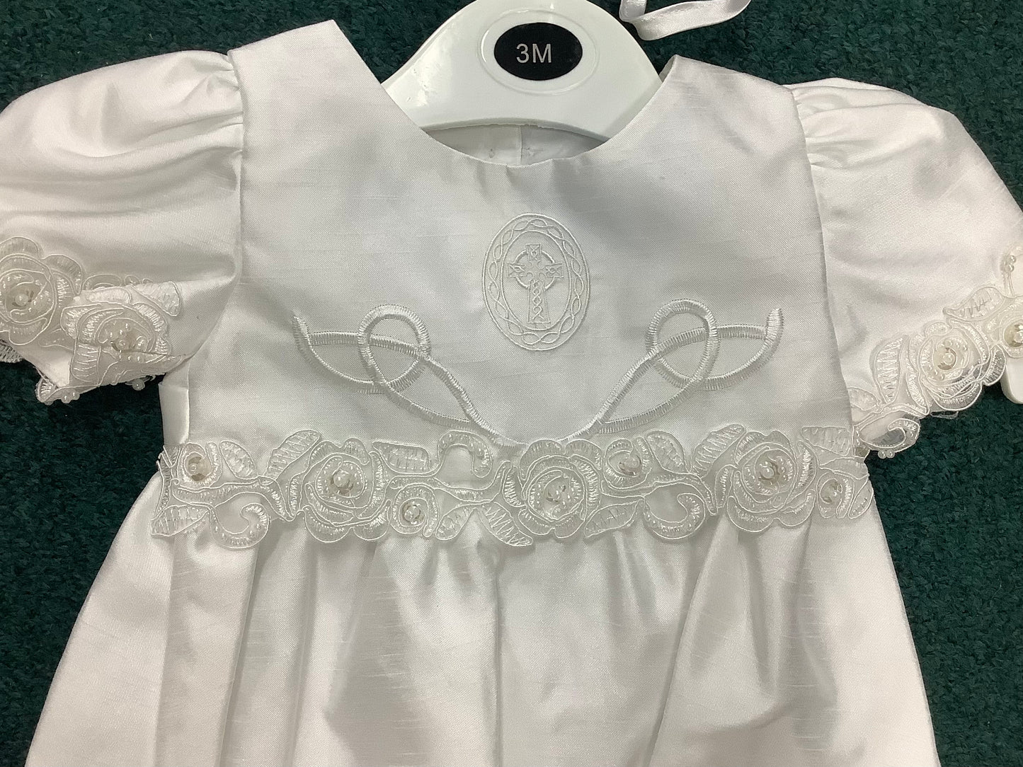 Girls Christening Dress with Celtic cross 6936